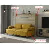 Cama Abatible Horizontal con Sofá