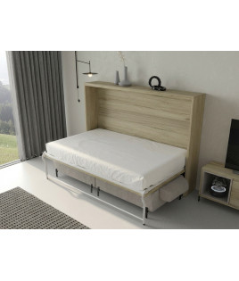Cama Abatible Horizontal con Sofá