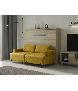 Cama Abatible Horizontal con Sofá