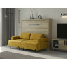 Cama Abatible Horizontal con Sofá
