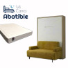 Pack Cama Abatible Vertical con Sofá y Colchón