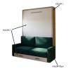 Cama Abatible Vertical con Sofá