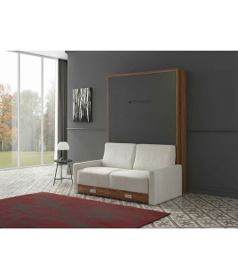 Pack Cama Abatible Vertical con Sofá y Colchón